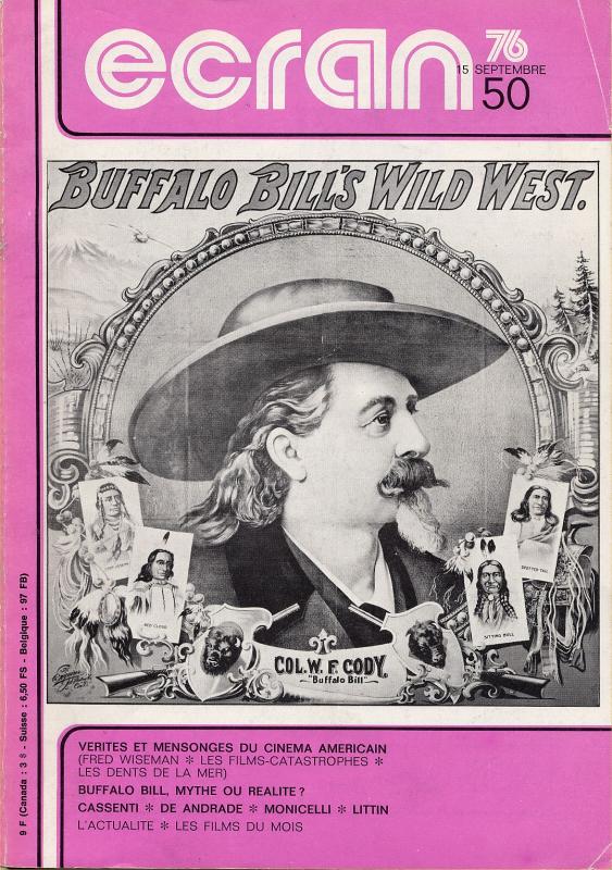 ECRAN magazine side cover Issue 50 August/September 1976