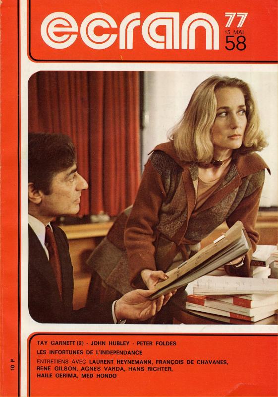 ECRAN magazine side cover Issue 58 May 1977