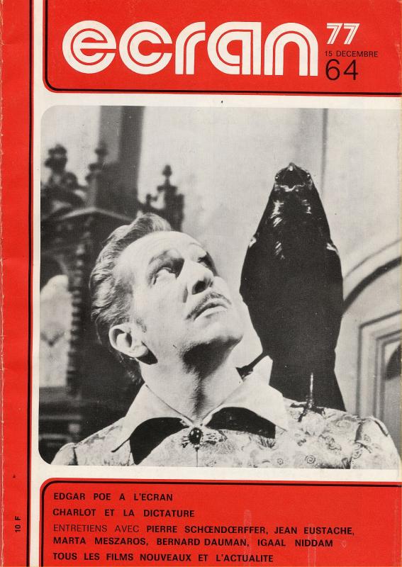 ECRAN magazine side cover Issue 64 December 1977