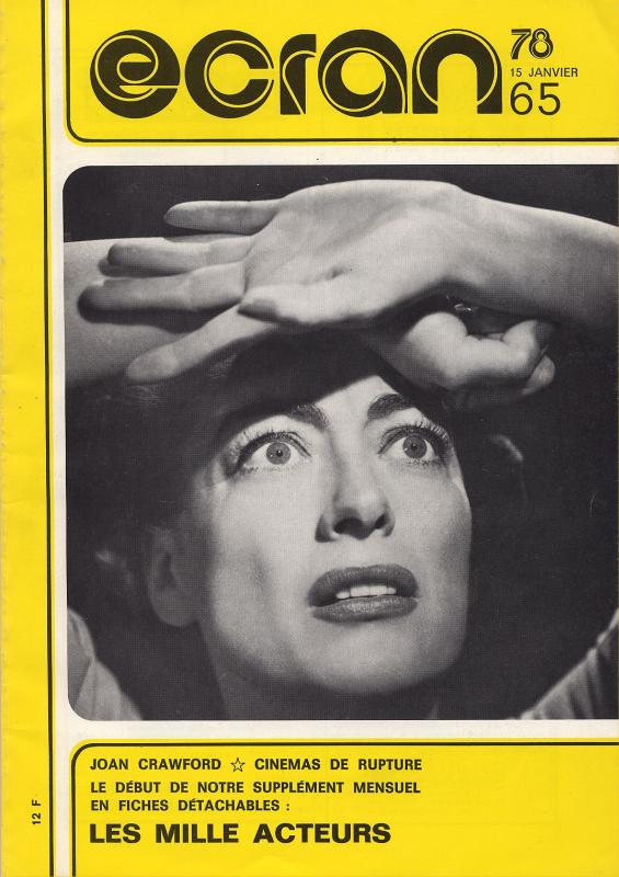ECRAN magazine side cover Issue 65 January 1978