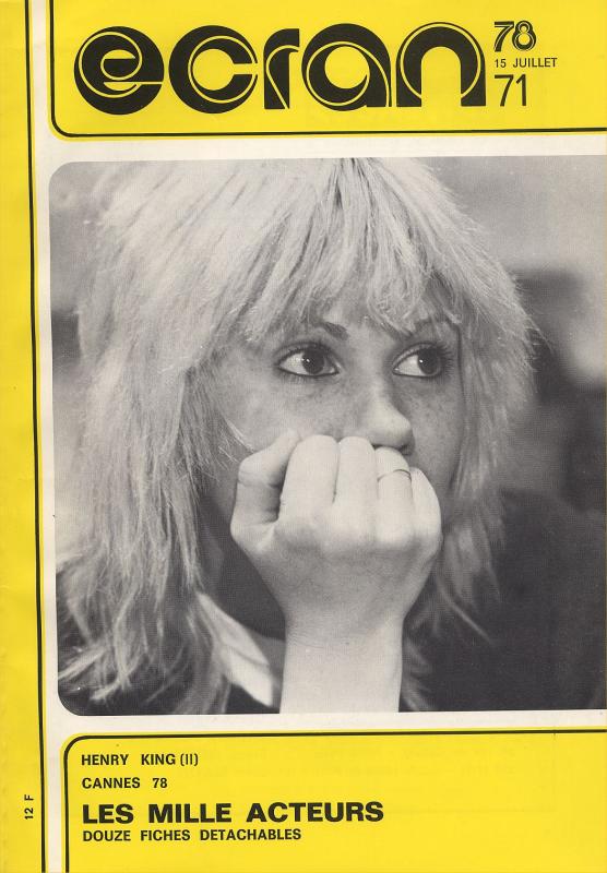 ECRAN magazine side cover Issue 71 July 1978