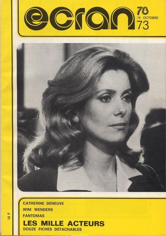 ECRAN magazine side cover Issue 73 October 1978