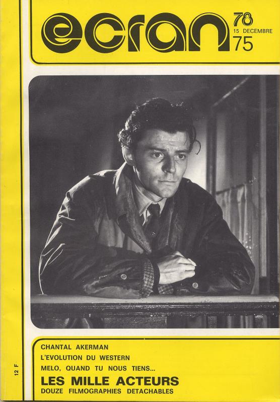 ECRAN magazine side cover Issue 75 December 1978