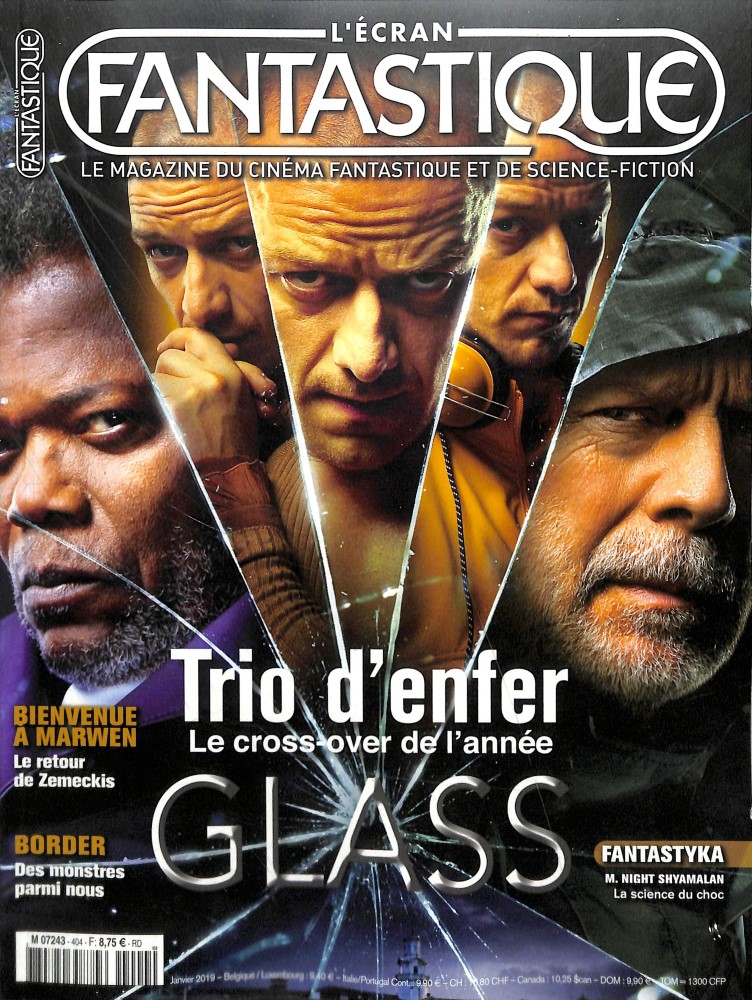 ECRAN FANTASTIQUE | L magazine side cover Issue 404  January 2019