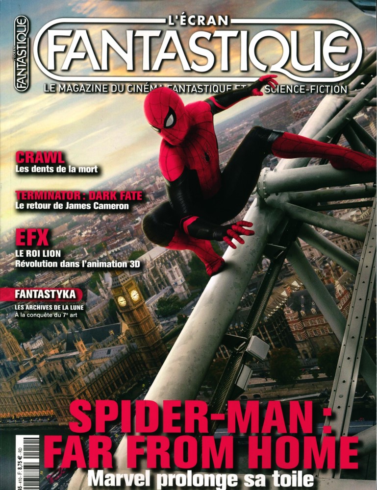 ECRAN FANTASTIQUE | L magazine side cover Issue 410  July 2019