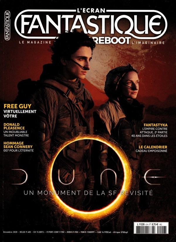 ECRAN FANTASTIQUE | L magazine side cover Issue 6  December 2020