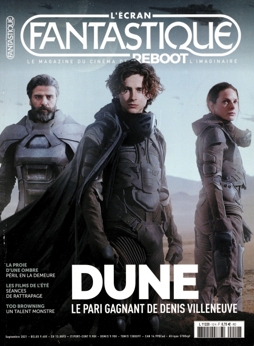 ECRAN FANTASTIQUE | L magazine side cover Issue 12  September 2021