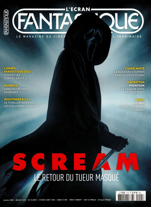ECRAN FANTASTIQUE | L magazine side cover Issue 15  January 2022