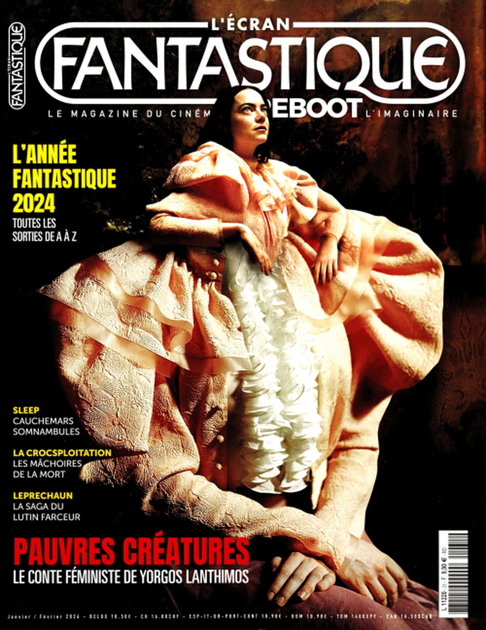 ECRAN FANTASTIQUE | L magazine side cover Issue 31  January/February 2024