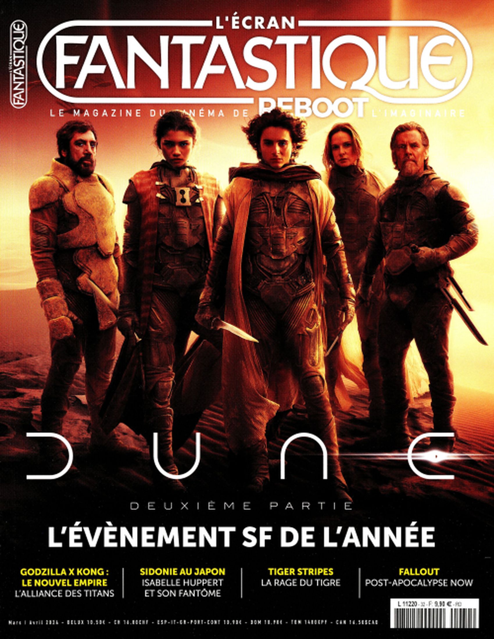 ECRAN FANTASTIQUE | L magazine side cover Issue 32  March/April 2024