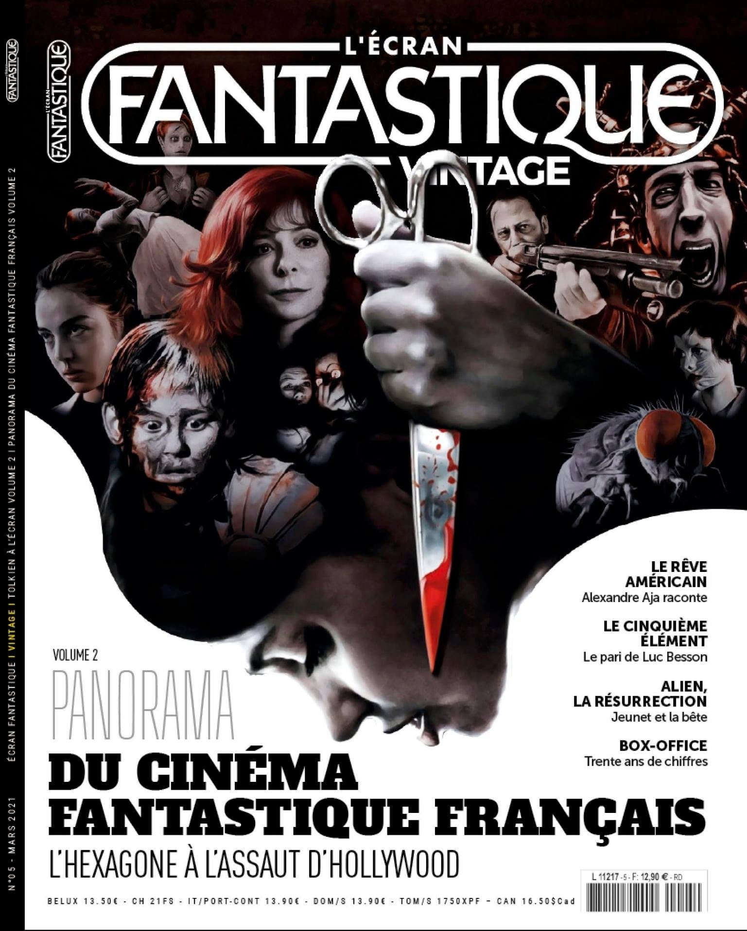 ECRAN FANTASTIQUE VINTAGE magazine side cover Issue 5  March 2021