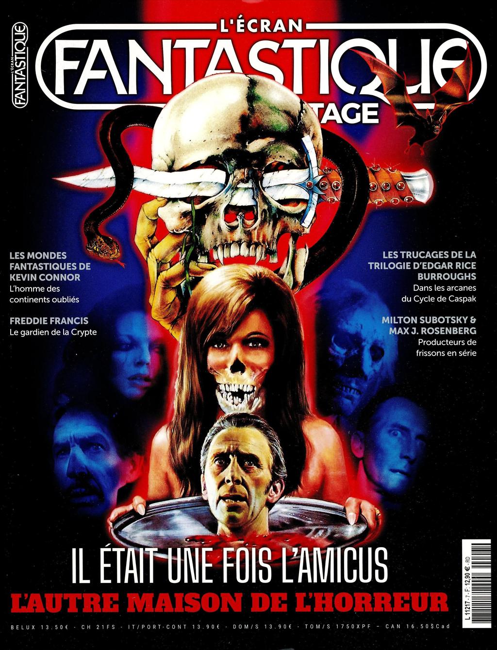 ECRAN FANTASTIQUE VINTAGE magazine side cover Issue 7  October/December 2021