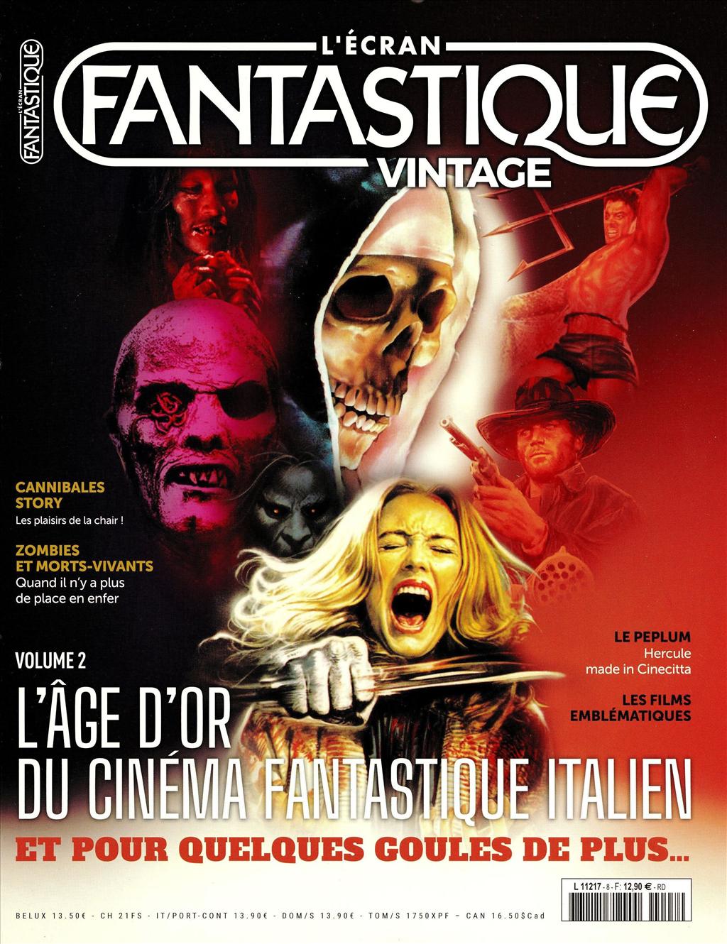 ECRAN FANTASTIQUE VINTAGE magazine side cover Issue 8  January/March 2022