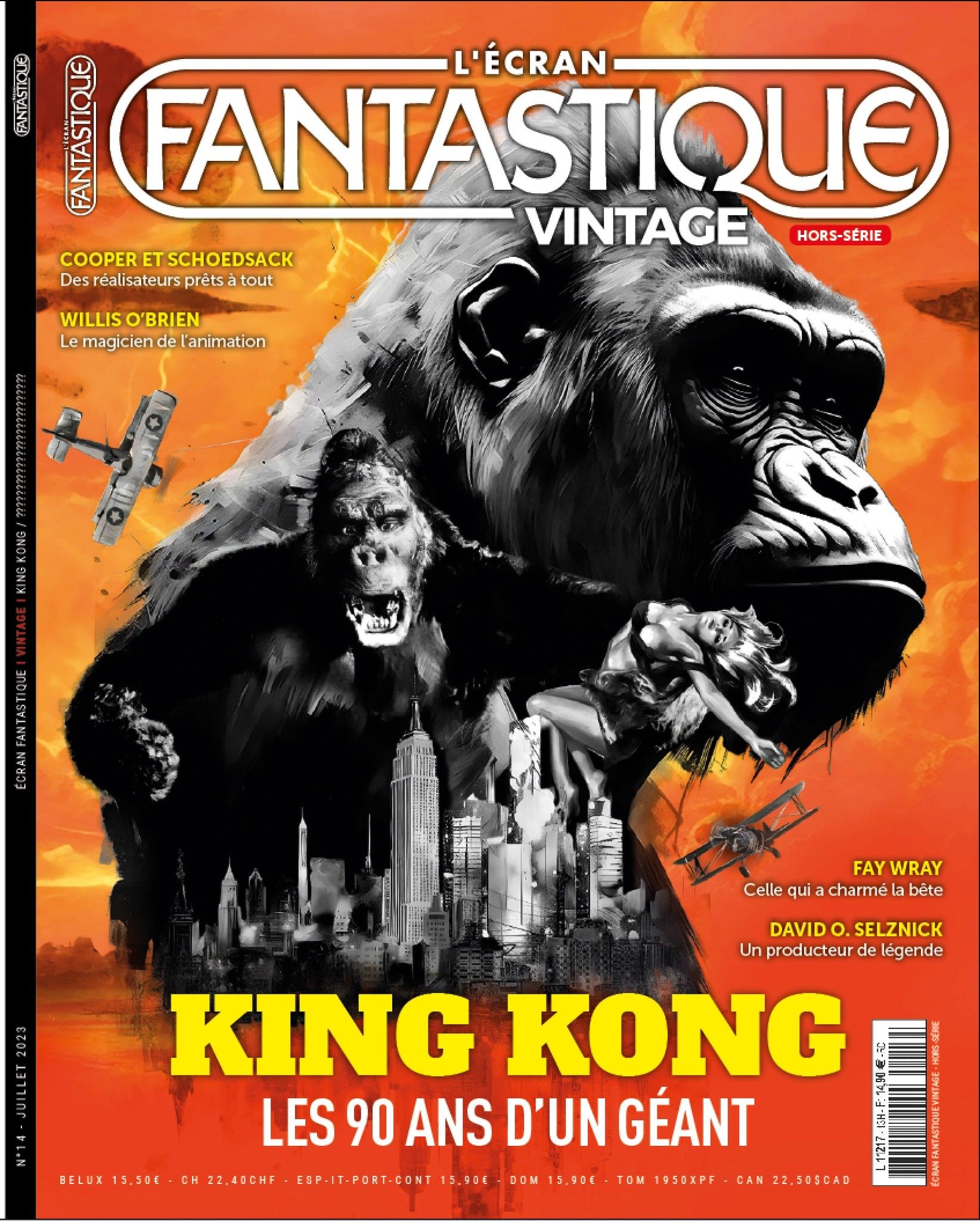 ECRAN FANTASTIQUE VINTAGE magazine side cover Issue 14  July 2023
