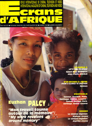 ECRANS DAFRIQUE magazine side cover Issue 2 July 1992
