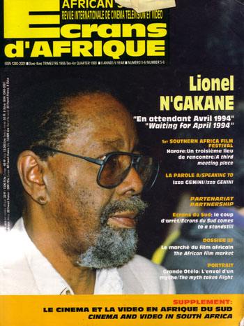 ECRANS DAFRIQUE magazine side cover Issue 5-6 September 1993