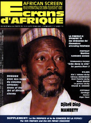 ECRANS DAFRIQUE magazine side cover Issue 17-18 July 1996