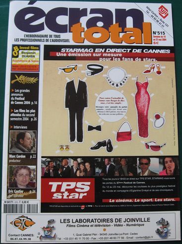 ECRAN TOTAL magazine side cover Issue 515 19 May 2004