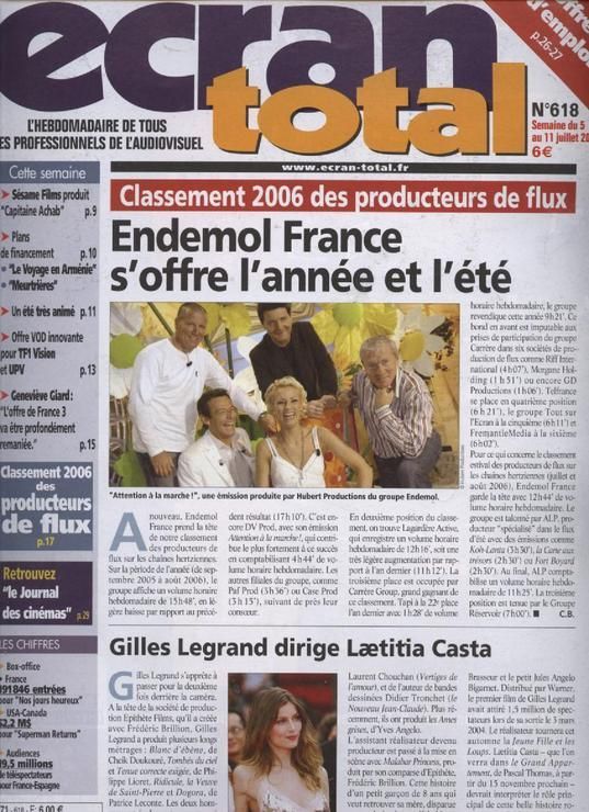 ECRAN TOTAL magazine side cover Issue 618 5 July 2006