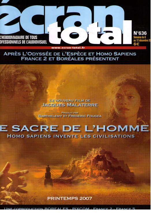 ECRAN TOTAL magazine side cover Issue 636 6 December 2006