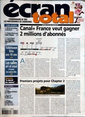 ECRAN TOTAL magazine side cover Issue 641 10 January 2007