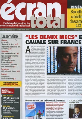 ECRAN TOTAL magazine side cover Issue 789 3 February 2010