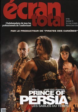 ECRAN TOTAL magazine side cover Issue 794 10 March 2010