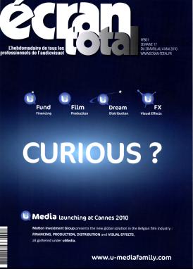 ECRAN TOTAL magazine side cover Issue 801 28 April 2010