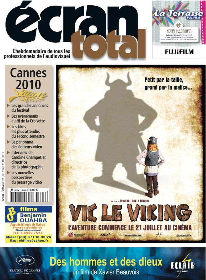 ECRAN TOTAL magazine side cover Issue 804 20 May 2010