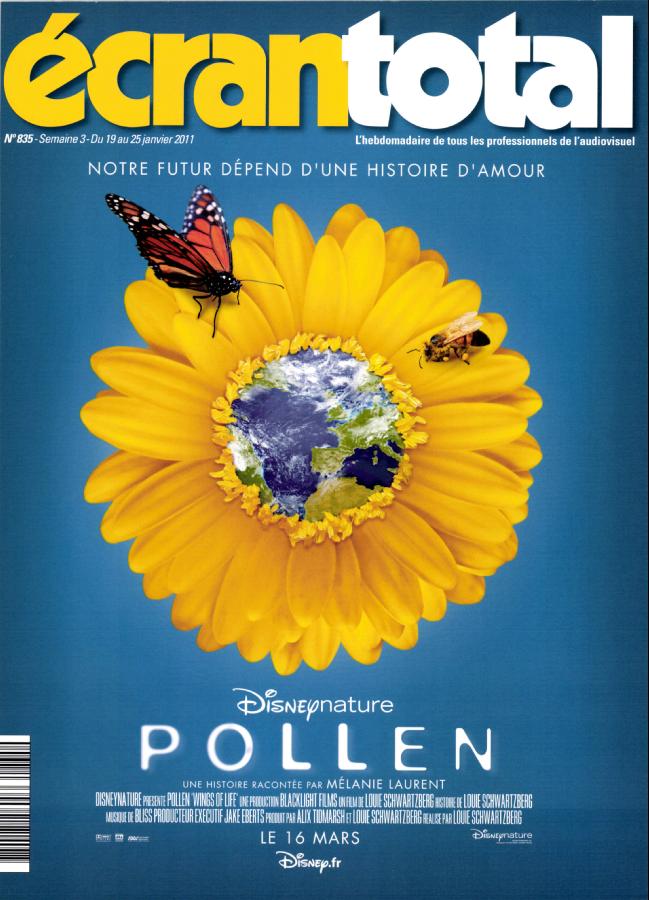 ECRAN TOTAL magazine side cover Issue 835 19 January 2011