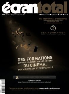ECRAN TOTAL magazine side cover Issue 836 26 January 2011