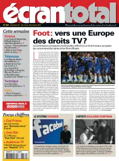 ECRAN TOTAL magazine side cover Issue 869 12 October 2011
