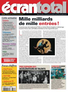 ECRAN TOTAL magazine side cover Issue 872 2 November 2011