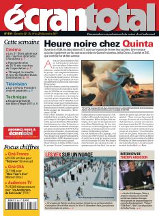 ECRAN TOTAL magazine side cover Issue 878 14 December 2011