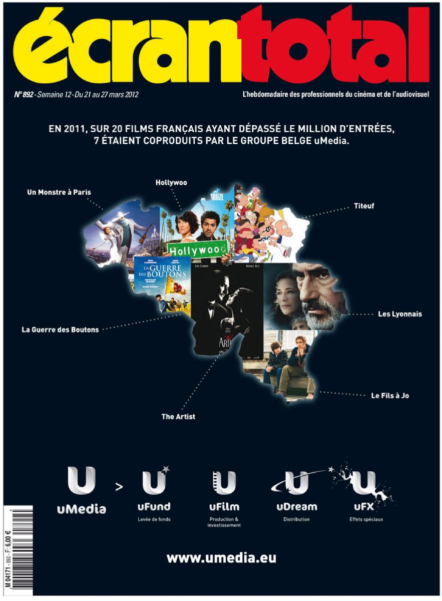 ECRAN TOTAL magazine side cover Issue 892 21 March 2012