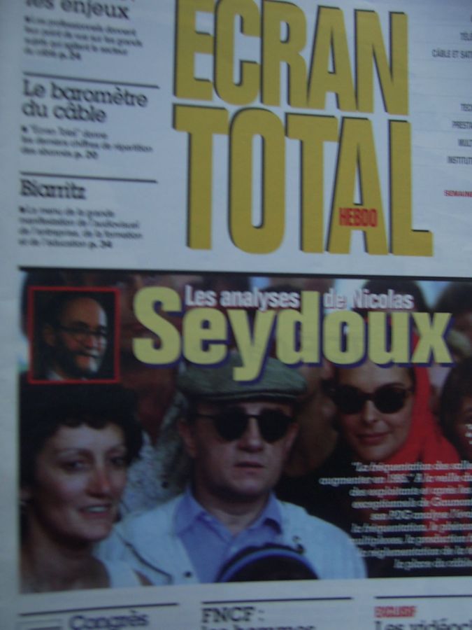 ECRAN TOTAL magazine side cover Issue 36 8 June 1994