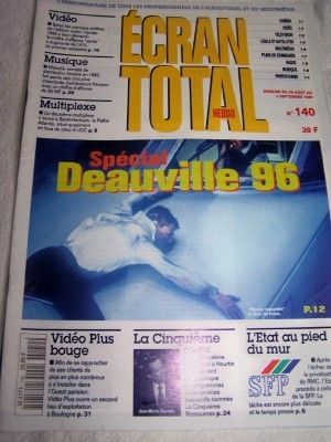 ECRAN TOTAL magazine side cover Issue 140 21 August 1996