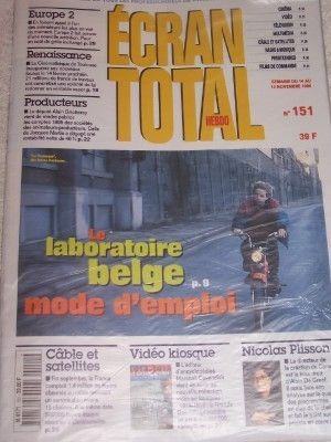 ECRAN TOTAL magazine side cover Issue 151 6 November 1996