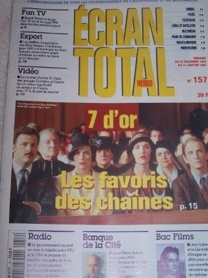 ECRAN TOTAL magazine side cover Issue 157 18 December 1996