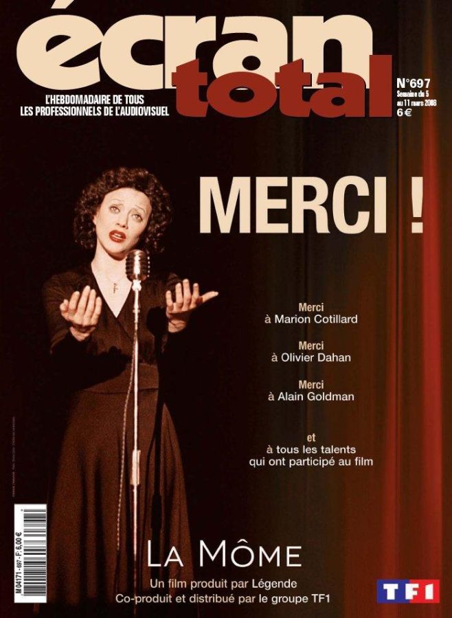 ECRAN TOTAL magazine side cover Issue 697 5 March 2008