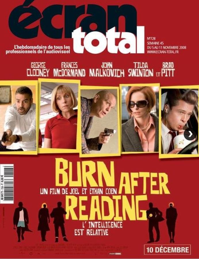 ECRAN TOTAL magazine side cover Issue 728 5 November 2008
