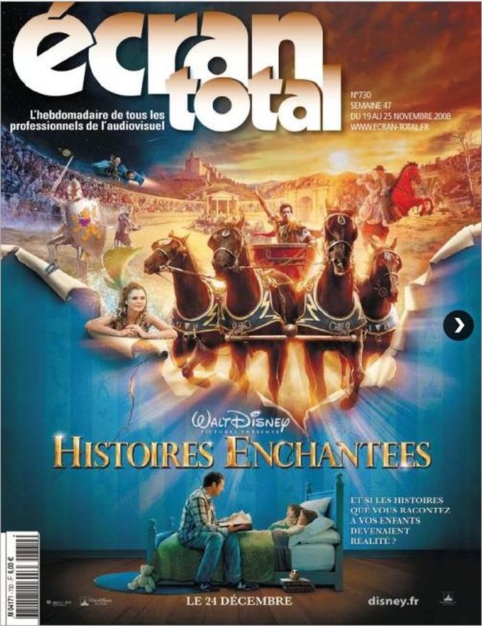 ECRAN TOTAL magazine side cover Issue 730 19 November 2008