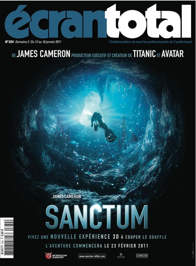 ECRAN TOTAL magazine side cover Issue 834 12 January 2011