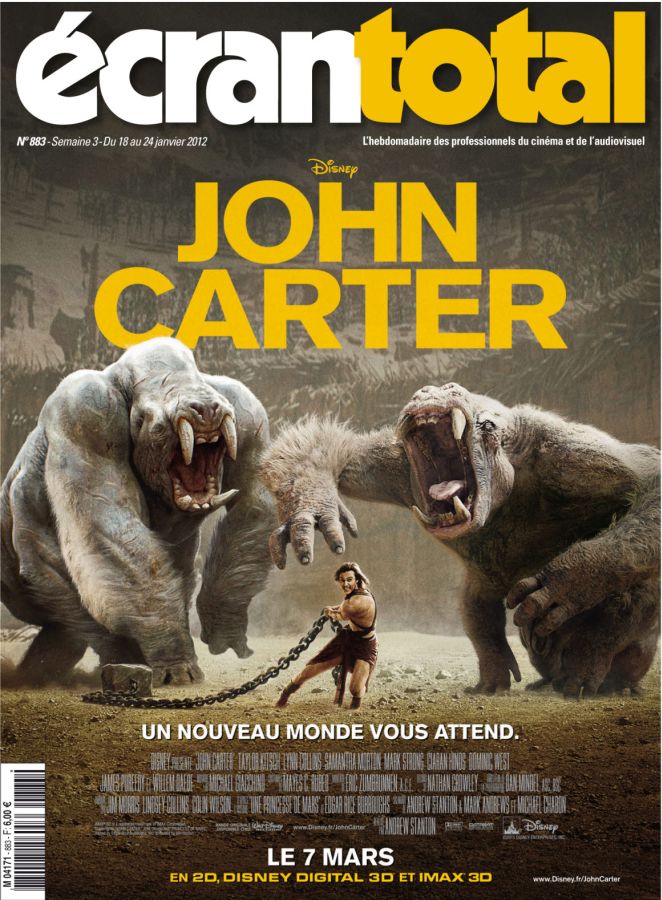 ECRAN TOTAL magazine side cover Issue 883 18 January 2012