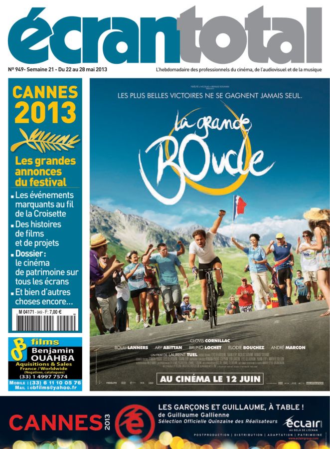 ECRAN TOTAL magazine side cover Issue 949 22 May 2013