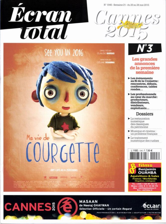 ECRAN TOTAL magazine side cover Issue 1045 20 May 2015