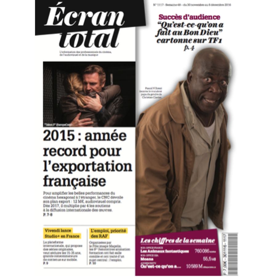 ECRAN TOTAL magazine side cover Issue 1117 30 November 2016