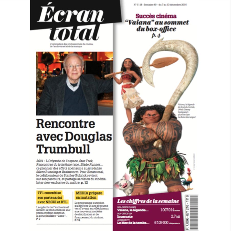 ECRAN TOTAL magazine side cover Issue 1118 7 December 2016