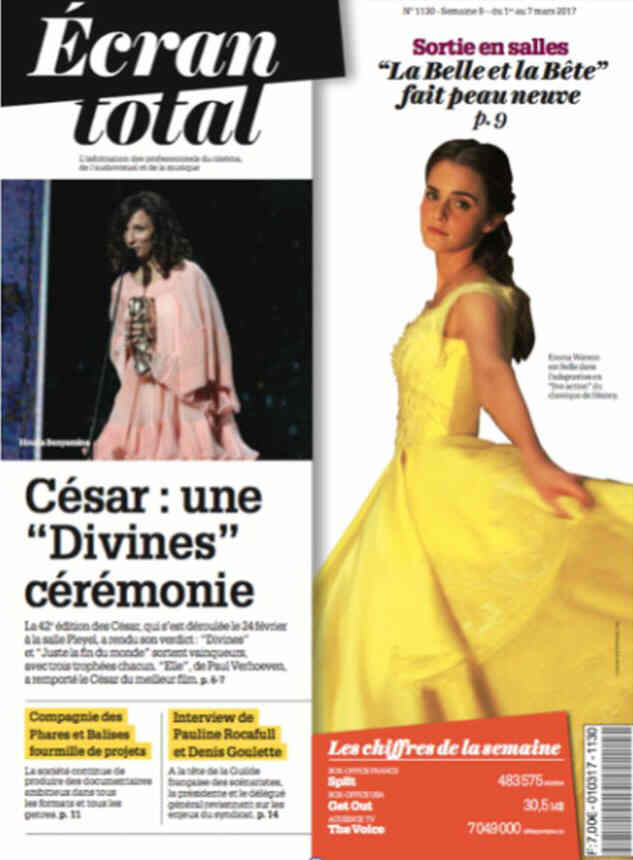 ECRAN TOTAL magazine side cover Issue 1130 1 March 2017