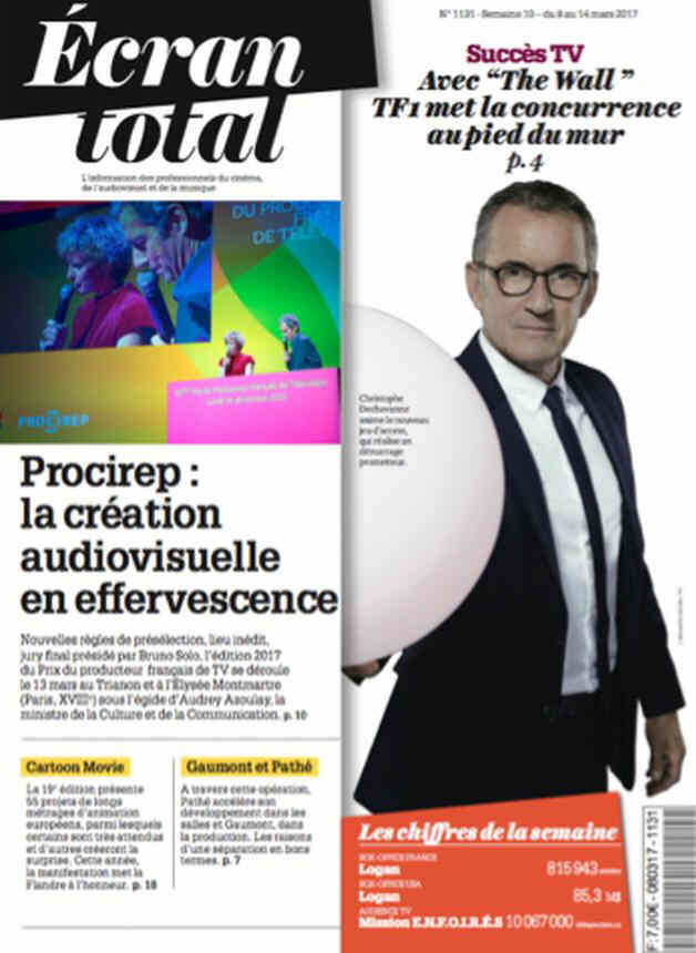 ECRAN TOTAL magazine side cover Issue 1131 8 March 2017
